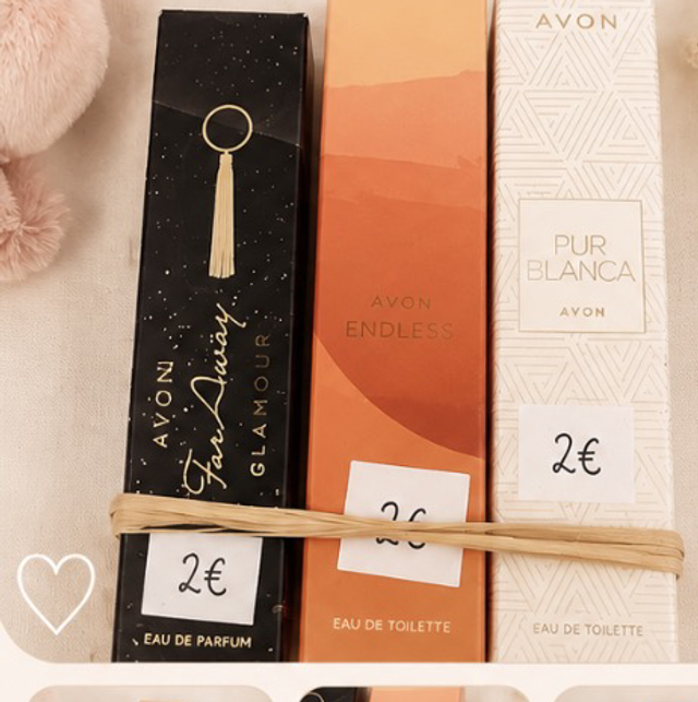 Lot 3 parfum glamour / endless /pur blanca