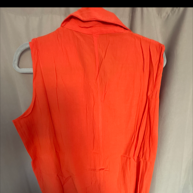 Chemisier orange corail grande taille – Taille 50/52