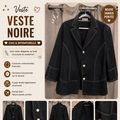 Veste noir