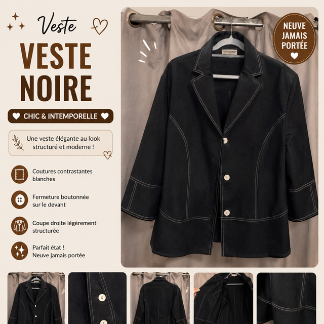 Veste noir