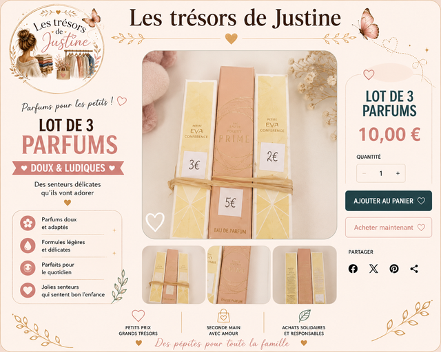 Lot 3 parfum Ève privée & confidence