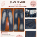 Jeans femme dégradée