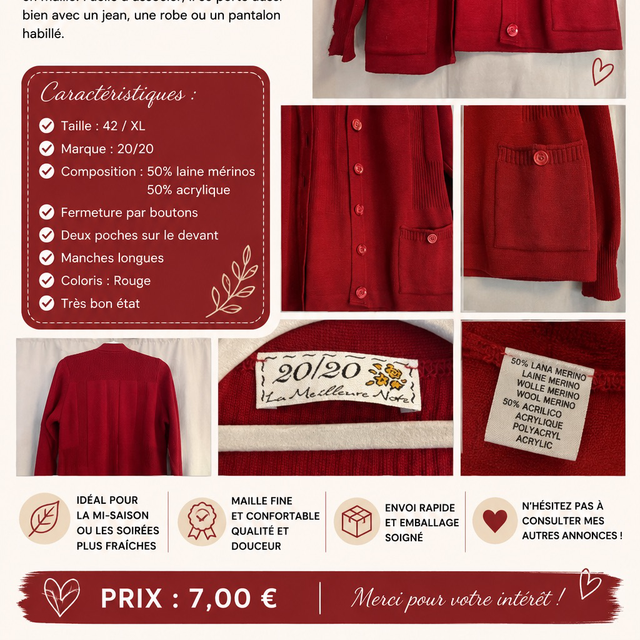 Gilet rouge