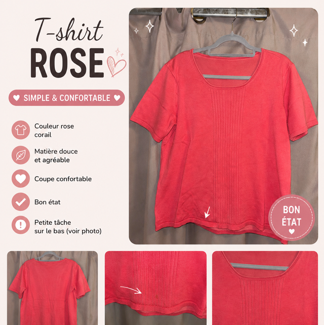 T-shirt Rose