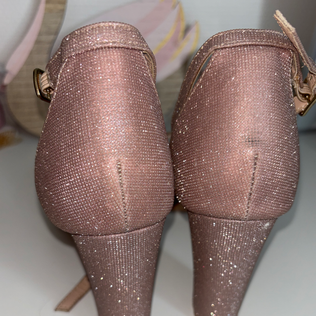👡 Sandales à talons CHC-Shoes – Rose poudré / doré