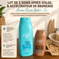 Lot de 2 soins . Après soleil et accélérateur de bronzage