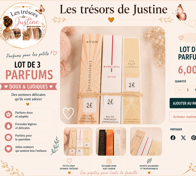 Lot 3 parfum incandescence / herstory / Ève confidence