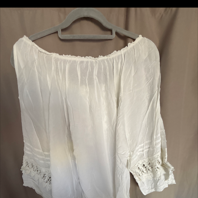 Blouse blanche bohème Patrice Bréal – dentelle