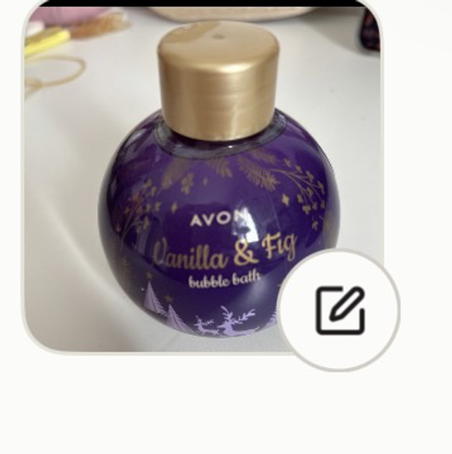 💜 AVON Vanilla & Fig – Bain moussant 250 ml