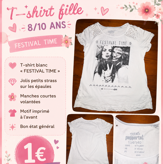 T-shirt 8 ans