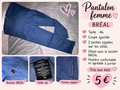 Pantalon breal bleu foncé
