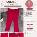 Pantalon léger rouge