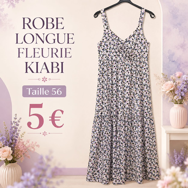Robe longue fleurie